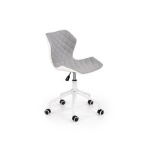Крісло поворотне Halmar Matrix 3 | Світло-сірий / Білий