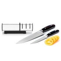 Точилка для ножів Duka Rakel | Чорний/Сріблястий