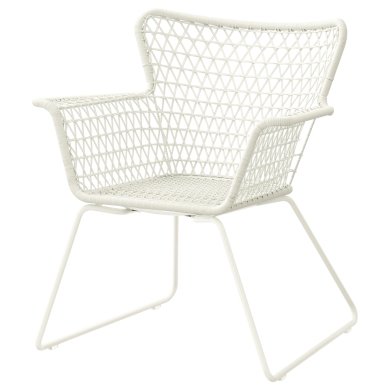 IKEA Садовое кресло HOGSTEN Белый (ИКЕА ХЭГСТЕН) 20209862