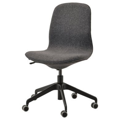 IKEA Офісне крісло LANGFJALL Темно-сірий (ИКЕА ЛАНГФЬЯЛЛЬ) 29177574