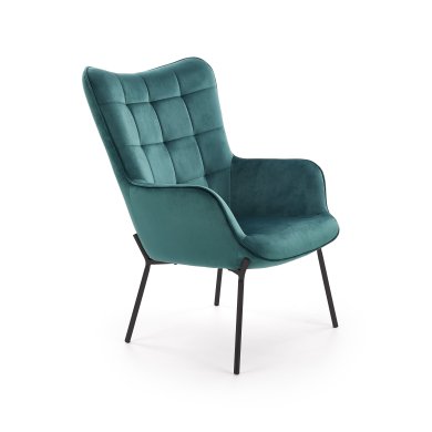 Крісло м'яке Halmar Castel Темно-зелений V-CH-CASTEL-FOT-C.ZIELONY