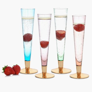 Набор бокалов для шампанского Duka Liquare 150 мл | Разноцветный 2220777