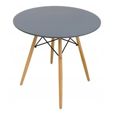 Стол обеденный Chomik 74x80 см | Серый / Дерево FAT7875