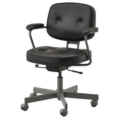 IKEA Офісне крісло ALEFJALL Чорний (ИКЕА АЛЕФДЖАЛЛ) 70367458