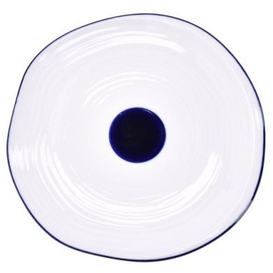 Тарілка Duka Krog 20 см | Білий/Синій 1217260