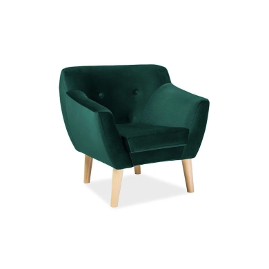 Крісло м'яке Signal Bergen 1 Velvet Зелений BERGEN1V78-P