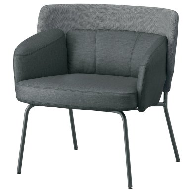 IKEA Крісло м'яке BINGSTA Темно-сірий (ИКЕА БИНГСТА) 20446095