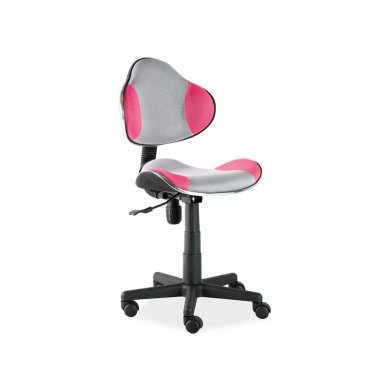 Крісло поворотне Signal Q-G2 | Рожевий / Сірий OBRQG2RSZ