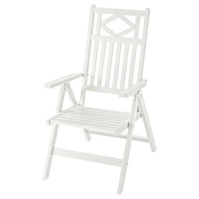 IKEA Складное садовое кресло BONDHOLMEN Белый (ИКЕА БОНДХОЛЬМЕН) 80558179