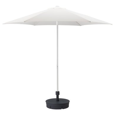 IKEA Садова парасоля з основою HOGON 270 см Білий (ИКЕА ХЁГЁН) 39285813