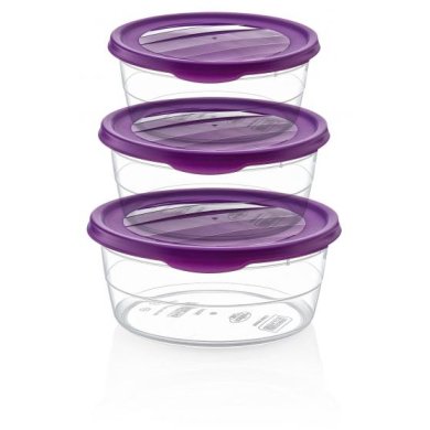 Набір контейнерів Chomik TREND BOX | Фіолетовий HOB021020/purple