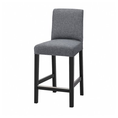 IKEA Барный стул BERGMUND Серый (ИКЕА БЕРГМУНД) 59384690