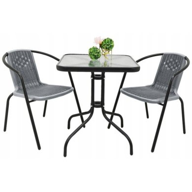 Комплект садовой мебели Kontrast LORETTO Серый 9725002