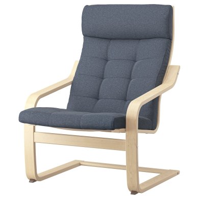 IKEA Крісло-качалка POANG Синій (ИКЕА ПОАНГ) 19502186