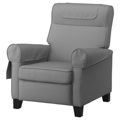 IKEA Крісло м'яке розкладне з реклайнером MUREN Світло-сірий (ИКЕА МУРЕНЕ) 00438553