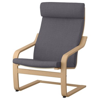 IKEA Крісло-качалка POANG Темно-сірий (ИКЕА ПОАНГ) 09388474