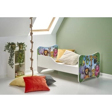 Кровать детская с матрасом Halmar Happy Jungle | Джунгли V-PL-HAPPY_JUNGLE-LOZ
