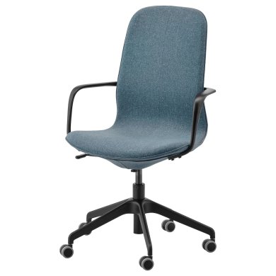 IKEA Офісне крісло LANGFJALL Синій (ИКЕА ЛАНГФЬЯЛЛЬ) 59178077