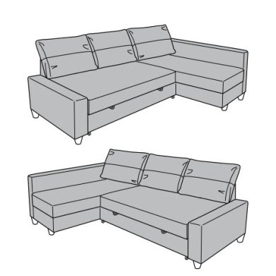 IKEA Спинка для розкладного дивана FRIHETEN (ИКЕА ФРИХЕТЭН) 60310924