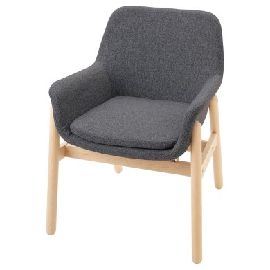 IKEA Обідній стілець VEDBO Сірий (ИКЕА ВЕДБО) 10418012