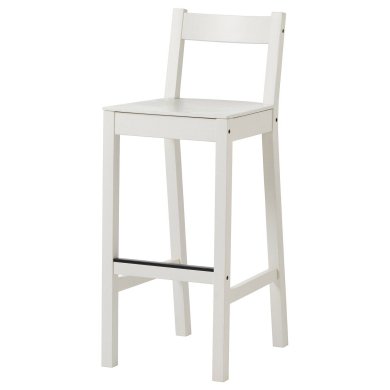 IKEA Барний стілець NORDVIKEN Білий (ИКЕА NORDVIKEN) 60369113