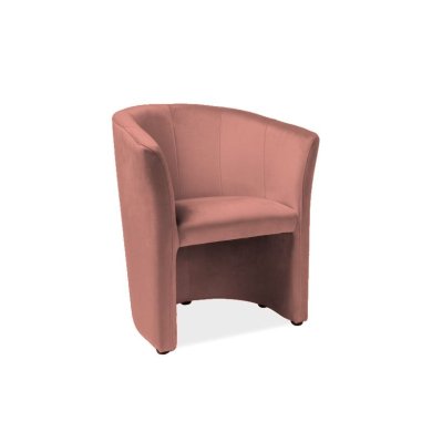 Крісло Signal TM-1 Velvet | Античний рожевий / Венге (Bluvel 52) TM1V52-P