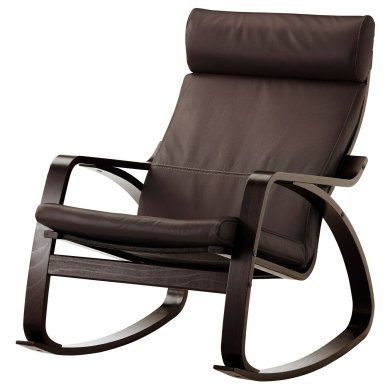 IKEA Кресло-качалка POANG Темно-коричневый (ИКЕА ПОАНГ) 09429323