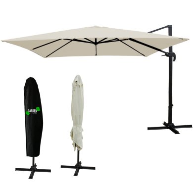 Садовый зонт с чехлом Garden Line ROMA 300 см Бежевый GAO5408