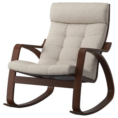 IKEA Кресло-качалка POANG Бежевый (ИКЕА ПОАНГ) 19502049