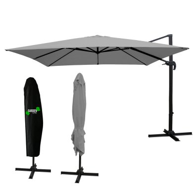 Садовый зонт с чехлом Garden Line MINI ROMA 250 см Серый GAO5378
