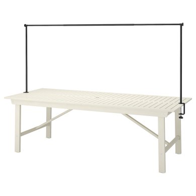 IKEA Садовый стол с штангой BONDHOLMEN/HELGEO Белый (ИКЕА БОНДХОЛЬМЕН/ХЕЛЬГЕО) 39545335