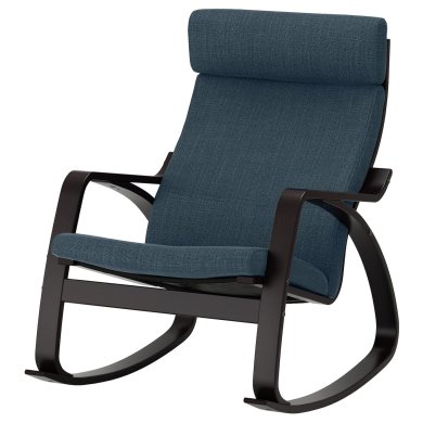 IKEA Кресло-качалка POANG Темно-синий (ИКЕА ПОАНГ) 89429164
