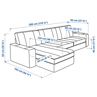 IKEA Рама секції лежачої KIVIK 40519378