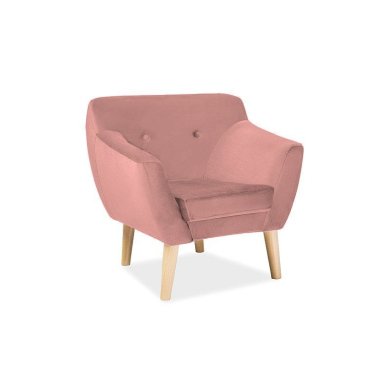 Крісло м'яке Signal Bergen 1 Velvet Рожевий BERGEN1V52-P