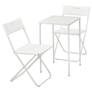 IKEA Комплект садових меблів FEJAN Білий (ИКЕА ФЕДЖАН) 59434949