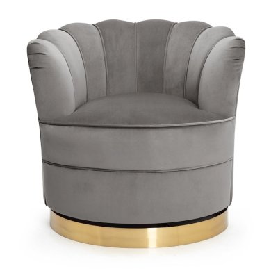 Вращающееся кресло Atreve Sisi | Серый / Золотой SISIARXXGEYGLDI