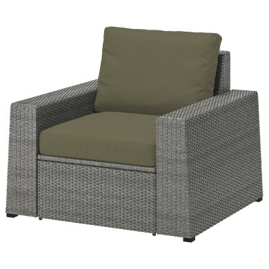IKEA Садове крісло SOLLERON Зелений (ИКЕА СОЛЛЕРОН) 09413690