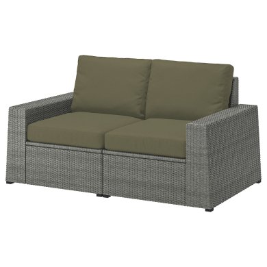 IKEA Садовый диван SOLLERON Серый (ИКЕА СОЛЛЕРОН) 69413710