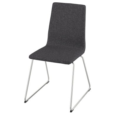 IKEA Обідній стілець LILLANAS Темно-сірий (ИКЕА ЛИЛЬАНАС) 80534758