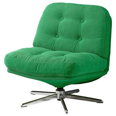 IKEA Кресло мягкое поворотное DYVLINGE Зеленый (ИКЕА ДИВЛИНГЕ) 60555153