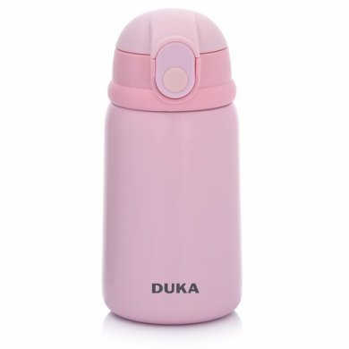 Термопляшка із трубочкою Duka UPPE 350 мл | Рожевий 2220882