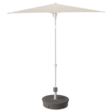 IKEA Садовый зонт с основанием TVETO 180 см Бежевый (ИКЕА ТВЕТО) 89515034