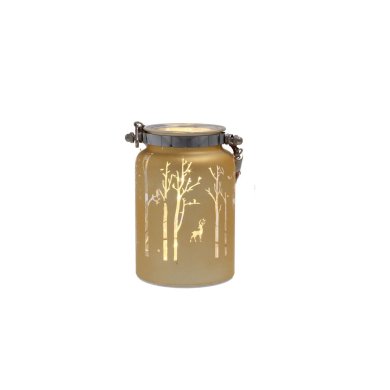 Декоративний ліхтар Chomik LED 8x12 см | Золотий BOZ5618/gold