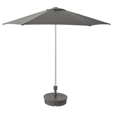 IKEA Садова парасоля з основою HOGON 270 см Сірий (ИКЕА ХОГОН) 09476809