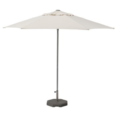 IKEA Садовый зонт с основанием JOGGESO 300 см Бежевый (ИКЕА ДЖОГГЕСО) 39495694