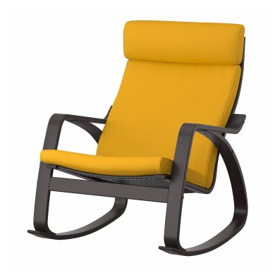 IKEA Крісло-качалка POANG Жовтий (ИКЕА ПОАНГ) 49395849