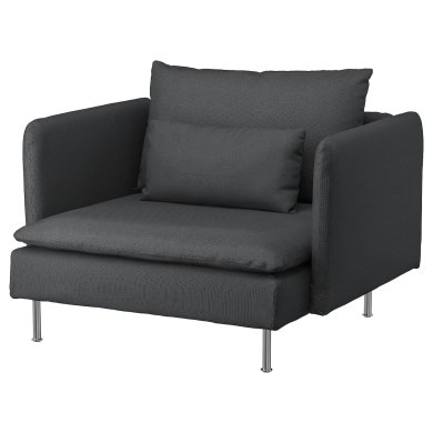 IKEA Кресло мягкое SODERHAMN Темно-серый (ИКЕА СЁДЕРХАМН) 69449573