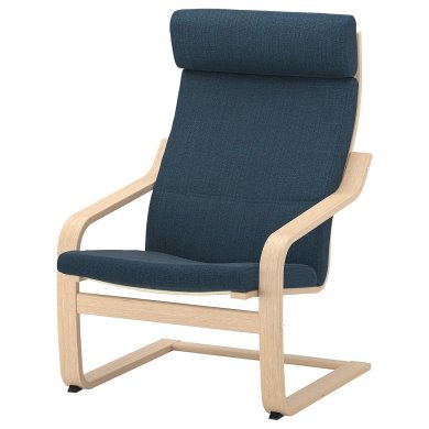 IKEA Кресло-качалка POANG Темно-синий (ИКЕА ПОАНГ) 09286588