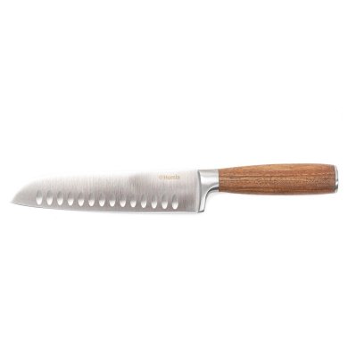 Кухонный нож Homla MOOKA 31см | Дерево / Серебристый 211057
