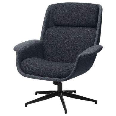 IKEA Кресло мягкое поворотное ALEBY Серый (ИКЕА АЛЕБИС) 90569238